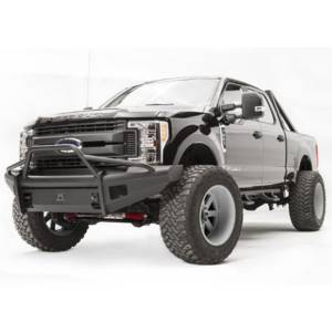 Fab Fours - Fab Fours FS17-Q4162-1 Black Steel Elite Smooth Front Bumper with Pre-Runner Guard for Ford F250/F350/F450/F550 2017-2021 - Image 2