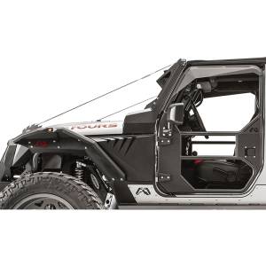 Fab Fours - Fab Fours JK1030-1 Front Tube Door for Jeep Wrangler JK 2007-2018 - Image 5