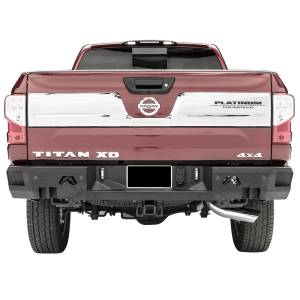 Fab Fours - Fab Fours NT16-W3751-1 Premium Rear Bumper with Sensor Holes for Nissan Titan XD 2016-2019 - Image 2