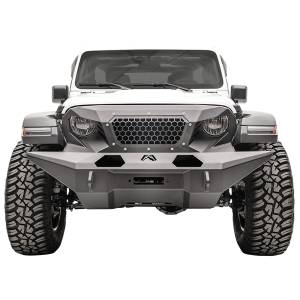 Fab Fours GR4610-1 Full Width Grumper Front Bumper for Jeep Wrangler JL 2018-2020