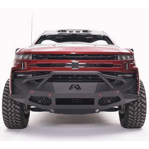 Fab Fours CS19-D4052-1 Vengeance Front Bumper with Pre-Runner Guard and Sensor Holes for Chevy Silverado 1500 2019-2020