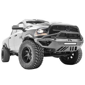 Fab Fours - Fab Fours DR16-V4062-1 Open Fender Front Bumper with Pre-Runner Guard and Sensor Holes for Dodge Ram 2500/3500/4500/5500 2016-2018 - Image 2