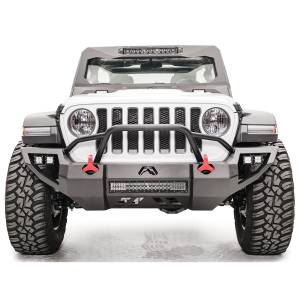 Fab Fours JL18-D4652-1 Vengeance Front Bumper with Pre-Runner Guard and Sensor Holes for Jeep JL 2018-2020