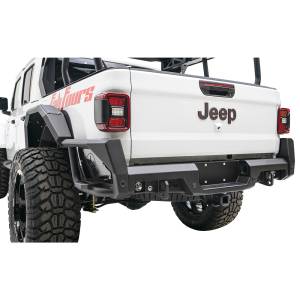 Fab Fours - Fab Fours JT20-Y1950-1 Rear Bumper with Sensor Holes for Jeep Gladiator JT 2020 - Image 3