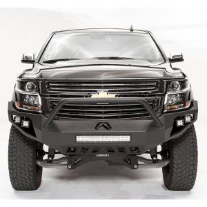 Fab Fours - Fab Fours CS15-D3552-1 Vengeance Front Bumper with Pre-Runner Guard and Sensor Holes for Chevy Suburban 2015-2019 - Image 2