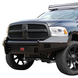 Fab Fours - Fab Fours DR09-K2461-1 Black Steel Front Bumper for Dodge Ram 1500 2009-2012 - Image 2