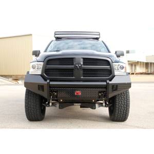 Fab Fours - Fab Fours DR09-K2461-1 Black Steel Front Bumper for Dodge Ram 1500 2009-2012 - Image 3