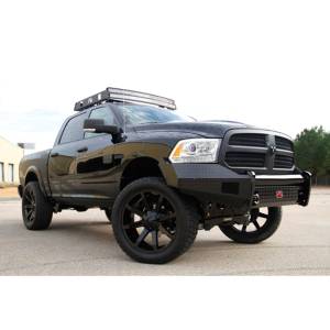 Fab Fours - Fab Fours DR09-K2461-1 Black Steel Front Bumper for Dodge Ram 1500 2009-2012 - Image 4