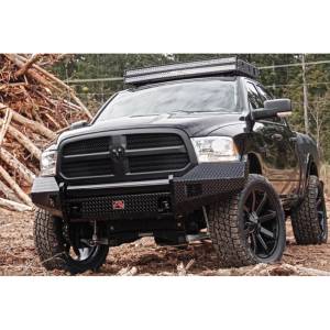 Fab Fours - Fab Fours DR13-K2961-1 Black Steel Front Bumper for Dodge Ram 1500 2013-2018 - Image 5