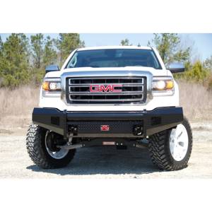 Fab Fours - Fab Fours GM07-K2161-1 Black Steel Front Bumper for GMC Sierra 1500 2007-2013 - Image 2