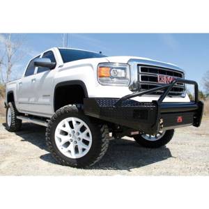 Fab Fours - Fab Fours GM07-K2162-1 Black Steel Front Bumper with Pre-Runner Guard for GMC Sierra 1500 2007-2013 - Image 2