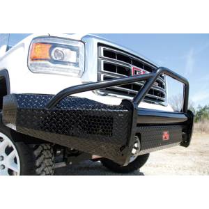Fab Fours - Fab Fours GM07-K2162-1 Black Steel Front Bumper with Pre-Runner Guard for GMC Sierra 1500 2007-2013 - Image 4