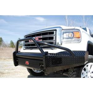 Fab Fours - Fab Fours GM07-K2162-1 Black Steel Front Bumper with Pre-Runner Guard for GMC Sierra 1500 2007-2013 - Image 5