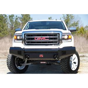 Fab Fours - Fab Fours GS14-K3161-1 Black Steel Front Bumper for GMC Sierra 1500 2014-2015 - Image 3