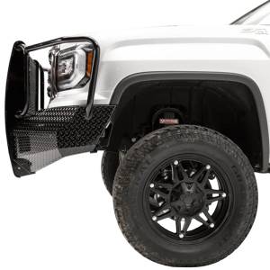 Fab Fours - Fab Fours GS16-K3960-1 Black Steel Front Bumper with Full Grille Guard for GMC Sierra 1500 2016-2018 - Image 3