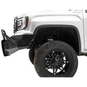 Fab Fours - Fab Fours GS16-K3962-1 Black Steel Front Bumper with Pre-Runner Guard for GMC Sierra 1500 2016-2018 - Image 3