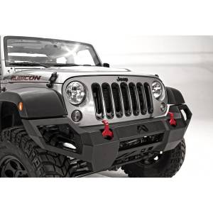Fab Fours - Fab Fours JK07-D1851-1 Vengeance Front Bumper with Sensor Holes for Jeep Wrangler JK 2007-2018 - Image 2