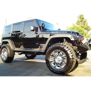 Fab Fours - Fab Fours JK07-G1250-1 4 Door Unlimited Rock Sliders for Jeep Wrangler JK 2007-2018 - Image 2
