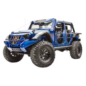 Fab Fours - Fab Fours JK1006-1 Full Width Front Fender Flare for Jeep Wrangler JK 2007-2018 - Image 2