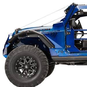 Fab Fours - Fab Fours JK1006-1 Full Width Front Fender Flare for Jeep Wrangler JK 2007-2018 - Image 4