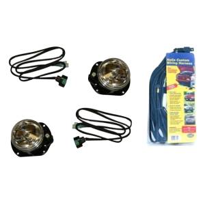 Fab Fours JKST-LA JK Stubby Front Bumper Optional Fog Light Kit