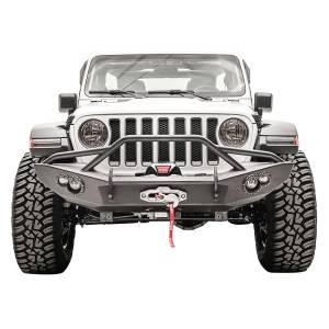 Fab Fours JL18-B4652-1 Lifestyle Winch Front Bumper with Pre-Runner Guard for Jeep Gladiator JT 2019