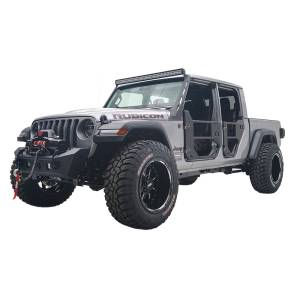Fab Fours - Fab Fours JL18-B4751-1 Stubby Winch Front Bumper for Jeep Wrangler JL 2018-2020 and Jeep Gladiator 2020 - Image 3