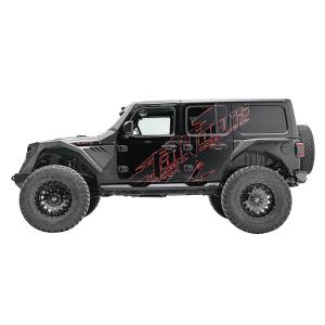 Fab Fours - Fab Fours JL18-G1550-1 Lightweight Rock Sliders for Jeep Wrangler JL 2018-2020 - Image 4