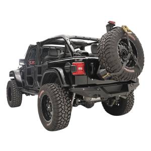 Fab Fours - Fab Fours JL2070-1 Slant Back Tire Carrier for Jeep Wrangler JL 2018-2020 - Image 2