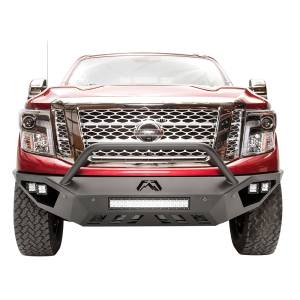 Fab Fours NT16-D3752-1 Vengeance Front Bumper with Pre-Runner Guard and Sensor Holes for Nissan Titan XD 2016-2019