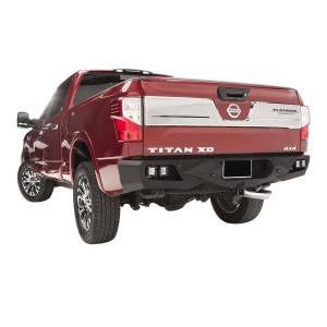 Fab Fours - Fab Fours NT16-E3751-1 Vengeance Rear Bumper with Sensor Holes for Nissan Titan XD 2016-2019 - Image 3