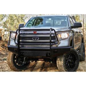 Fab Fours - Fab Fours TT07-K1860-1 Black Steel Front Bumper with Full Grille Guard for Toyota Tundra 2007-2013 - Image 3