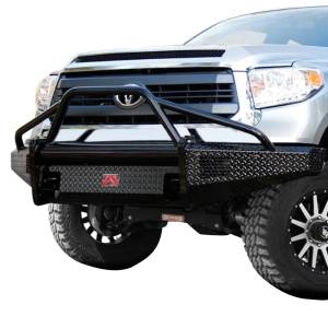 Fab Fours - Fab Fours TT07-K1862-1 Black Steel Front Bumper with Pre-Runner Bar Guard for Toyota Tundra 2007-2013 - Image 2