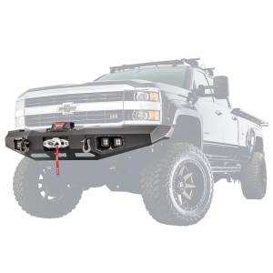 Warn 100921 Ascent Front Bumper for Chevy Silverado 2500HD/3500HD 2015-2018