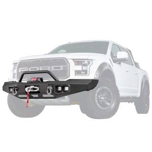 Warn 99850 Ascent Front Bumper with Baja Bar for Ford F150 2017-2018