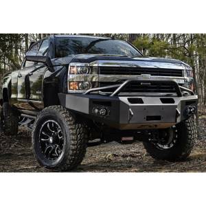 Fab Fours - Fab Fours CH05-A1352-1 Premium Winch Front Bumper with Pre-Runner Guard for Chevy Silverado 2500/3500 2003-2007 - Image 3