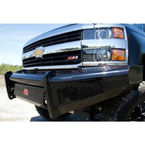 Fab Fours - Fab Fours CH08-S2061-1 Black Steel Front Bumper for Chevy Silverado 2500/3500 2007-2010 - Image 2