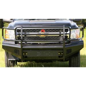 Fab Fours CH11-S2760-1 Black Steel Front Bumper with Grille Guard for Chevy Silverado 2500/3500 2011-2014