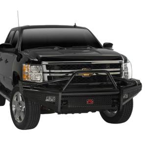 Fab Fours CH11-S2762-1 Black Steel Front Bumper with Pre-Runner Guard for Chevy Silverado 2500/3500 2011-2014