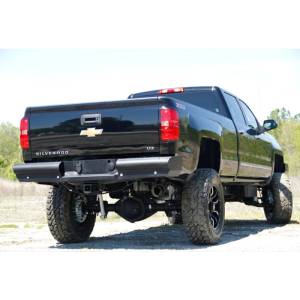 Fab Fours - Fab Fours CH08-U1450-1 Black Steel Elite Smooth Rear Bumper for GMC Sierra 2500/3500 2007-2010 - Image 3