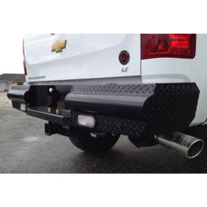 Fab Fours - Fab Fours CH08-T1450-1 Black Steel Rear Bumper for Chevy Silverado 2500/3500 2007-2010 - Image 3