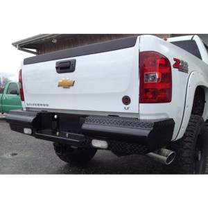Fab Fours - Fab Fours CH08-T1450-1 Black Steel Rear Bumper for GMC Sierra 2500/3500 2007-2010 - Image 3