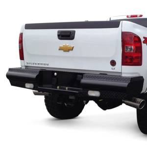 Fab Fours - Fab Fours CH08-T1450-1 Black Steel Rear Bumper for GMC Sierra 2500/3500 2007-2010 - Image 4