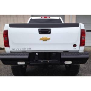 Fab Fours - Fab Fours CH99-T1250-1 Black Steel Rear Bumper for Chevy Silverado 2500/3500 1999-2007 - Image 2