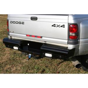Fab Fours - Fab Fours DR94-T1650-1 Black Steel Rear Bumper for Dodge Ram 2500/3500 1994-2002 - Image 2