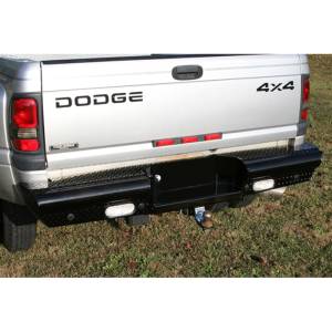 Fab Fours - Fab Fours DR94-T1650-1 Black Steel Rear Bumper for Dodge Ram 2500/3500 1994-2002 - Image 3