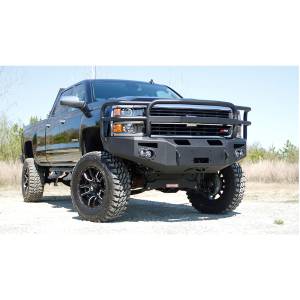 Fab Fours - Fab Fours CH14-A3050-1 Premium Winch Front Bumper with Grille Guard for Chevy Silverado 2500/3500 2015-2019 - Image 2