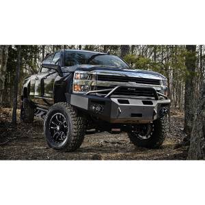 Fab Fours CH14-A3052-1 Premium Winch Front Bumper with Pre-Runner Guard for Chevy Silverado 2500/3500 2015-2019