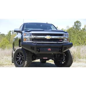 Fab Fours CH14-S3061-1 Black Steel Front Bumper for Chevy Silverado 2500/3500 2015-2019