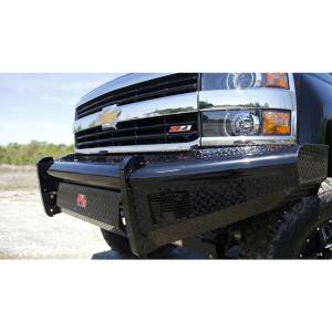 Fab Fours - Fab Fours CH14-S3061-1 Black Steel Front Bumper for Chevy Silverado 2500/3500 2015-2019 - Image 2
